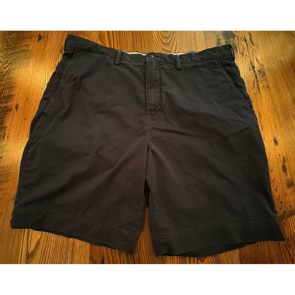 Polo Ralph Lauren Mens Classic Fit Stretch Chino Shorts Navy Size 40 Preppy